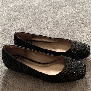 Black Rhinestone Flats!